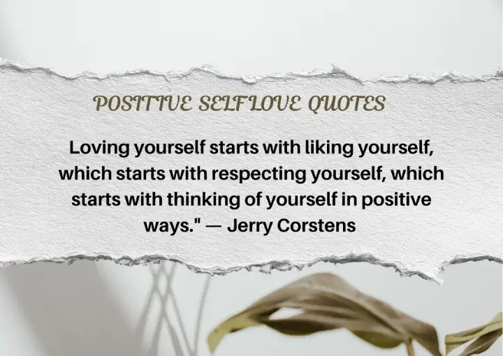 Short positive self love quotes for daily motivation and confidence
