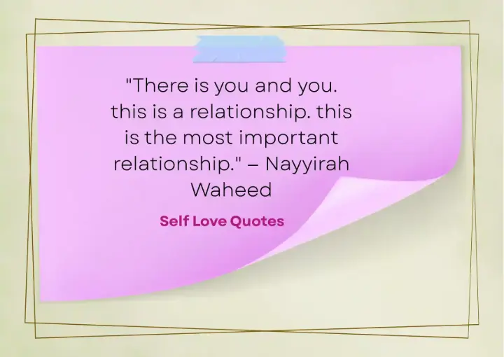 Very deep meaning short cute self love quotes for healing and self-worth