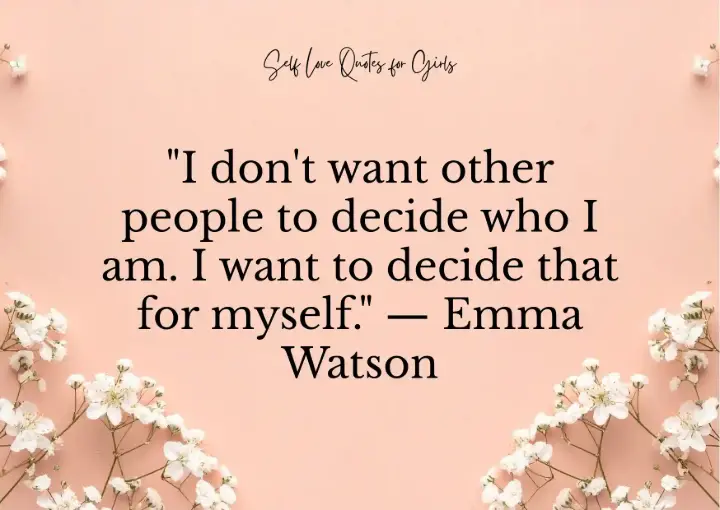 Self love quotes for girls to build confidence, positivity, and self-respect