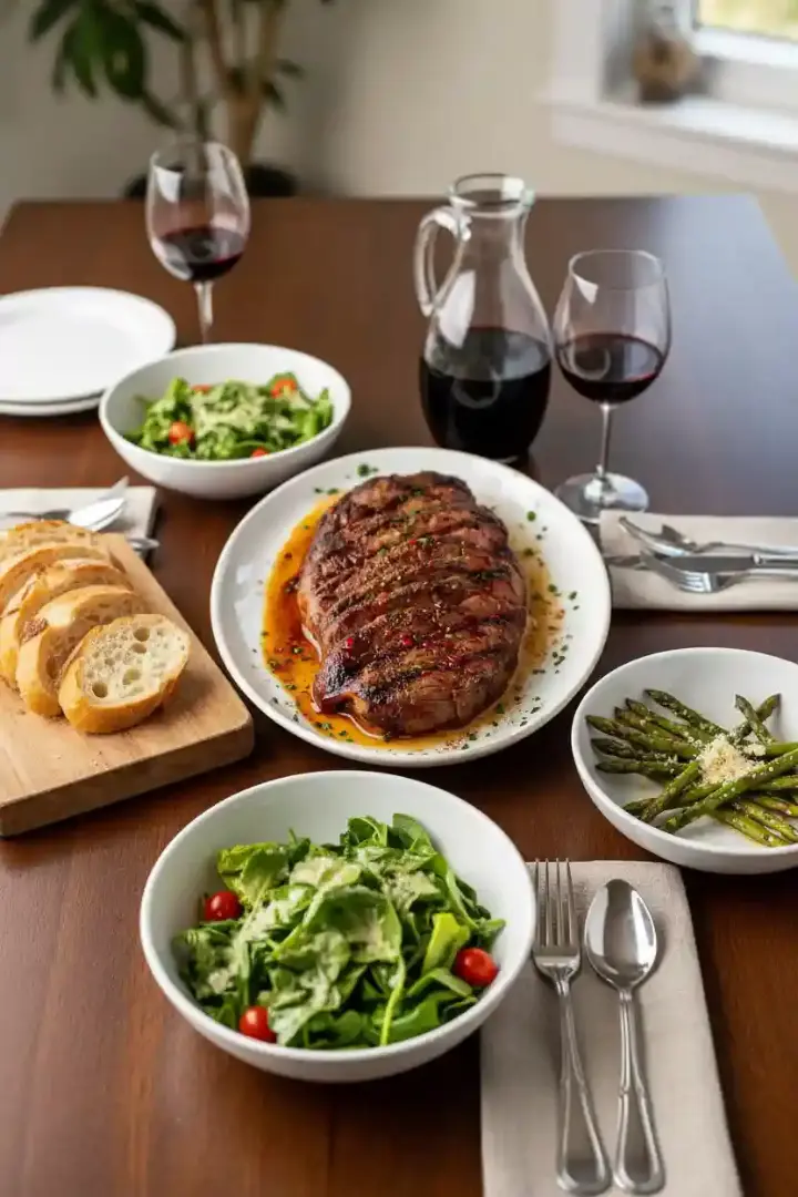 grilled steak with spicy cajun seasoning crust