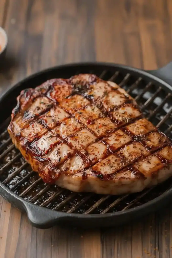 grilled steak with smoked paprika spice crust